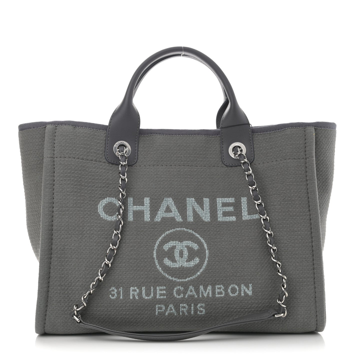 Mixed Fibers Small Deauville Tote Grey