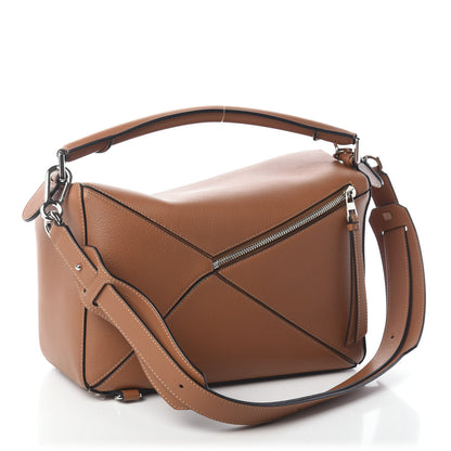 Loewe Calfskin Medium Puzzle Bag Tan 4 of 10