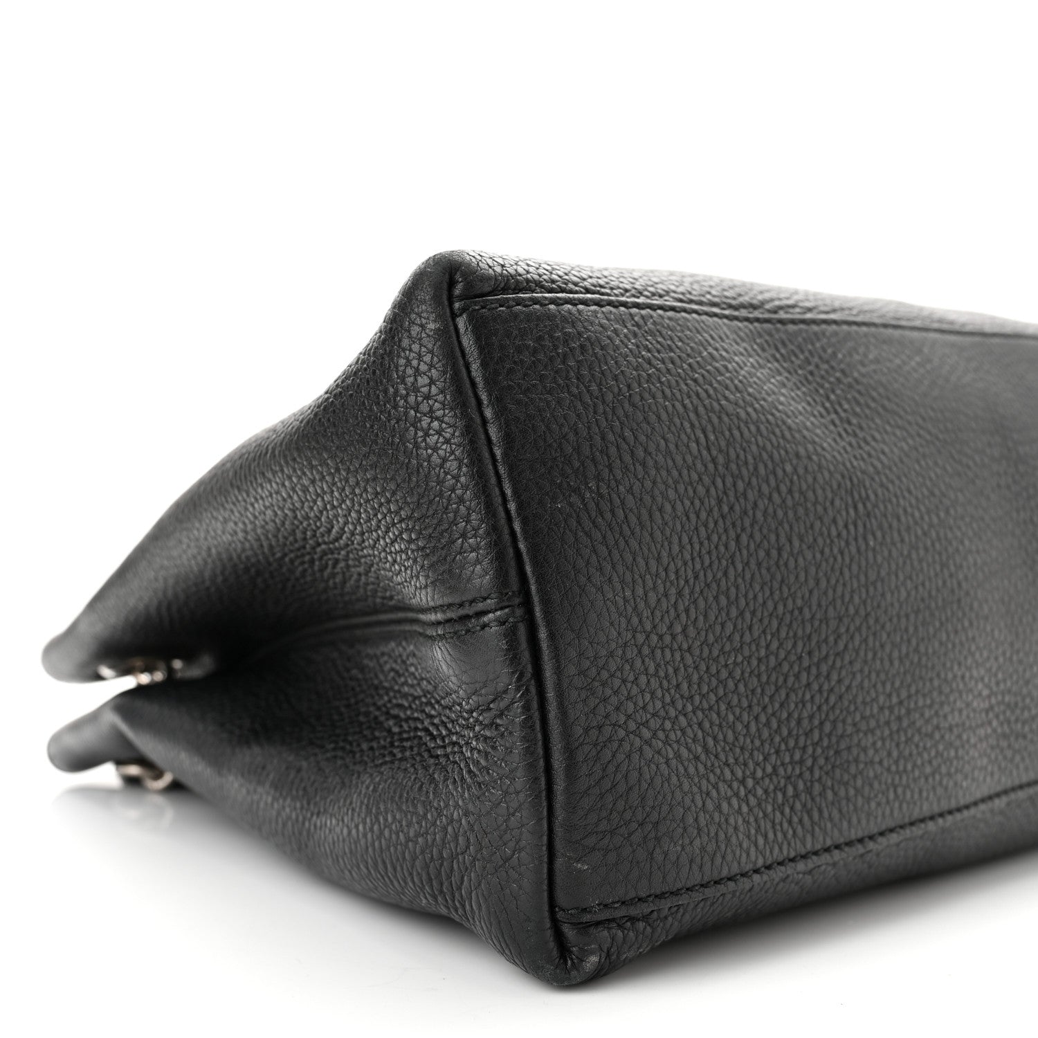 Gucci Pebbled Calfskin Studded Medium Soho Chain Shoulder Bag Black 9 of 10