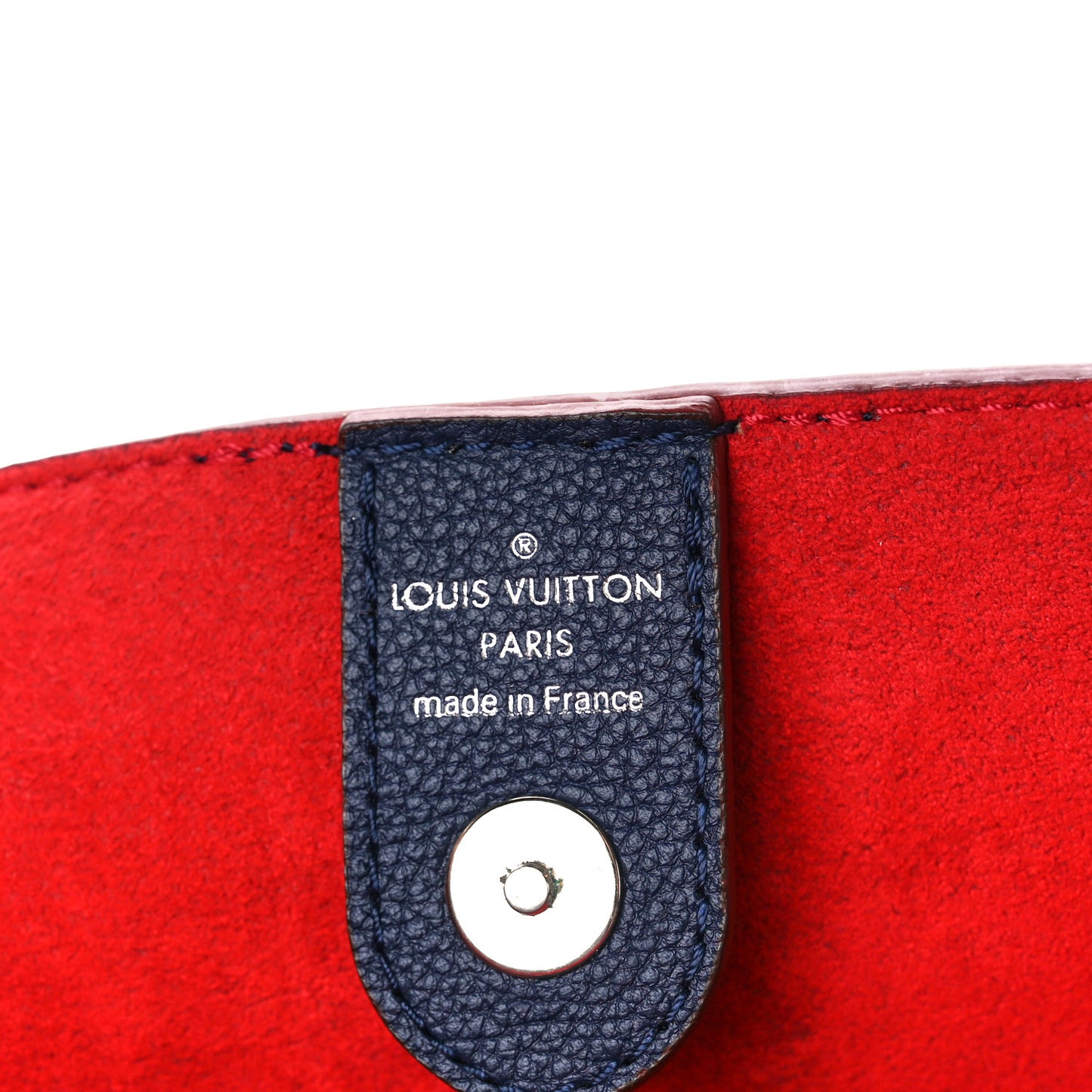 Calfskin Lockmeto Marine Rouge