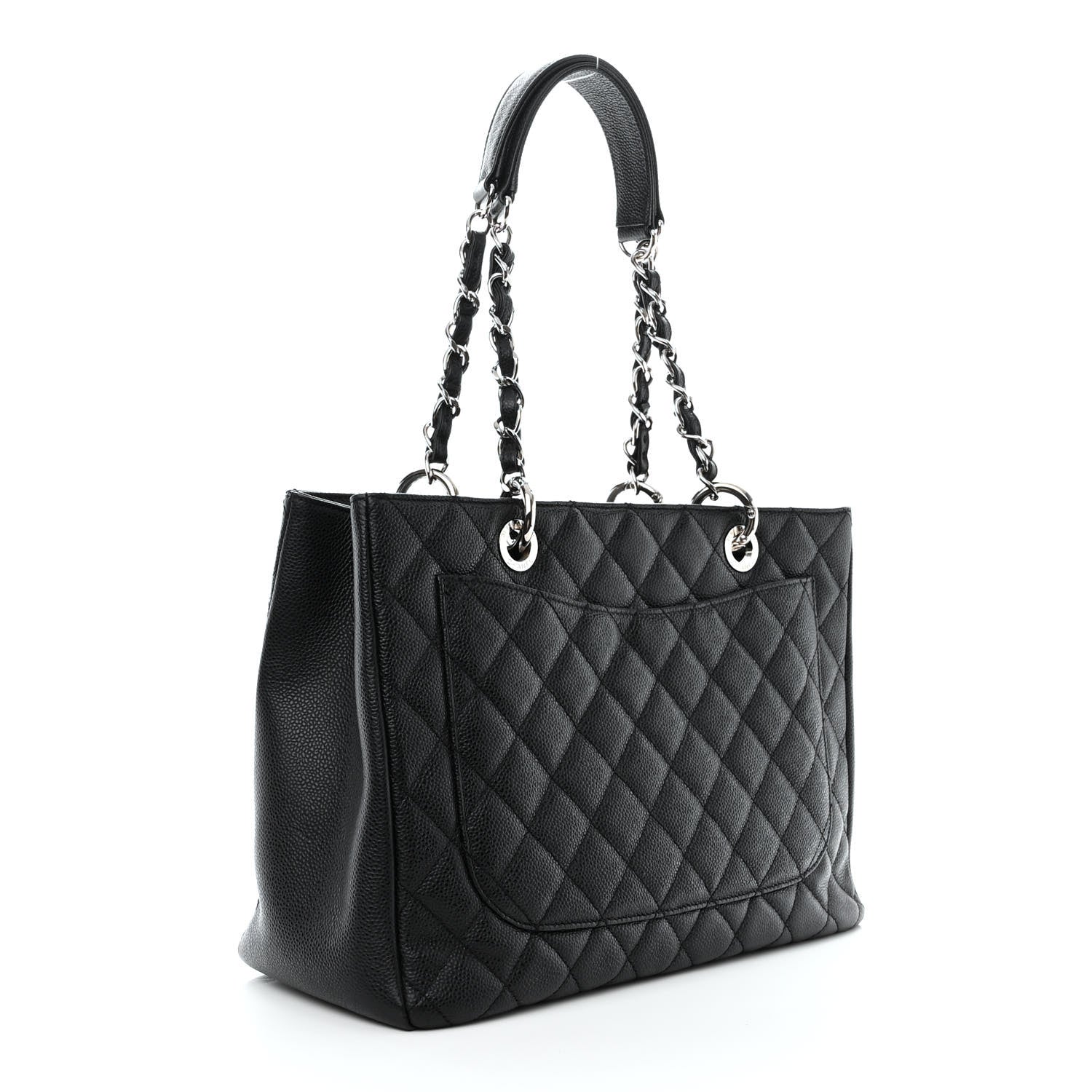 Chanel Caviar Quilted Grand Shopping Tote GST Black 3 of 11