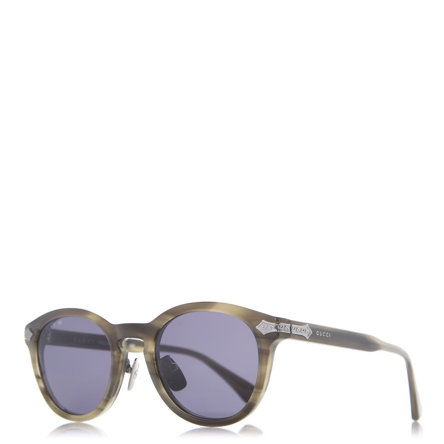 Acetate Round Metal Sunglasses GG0071S