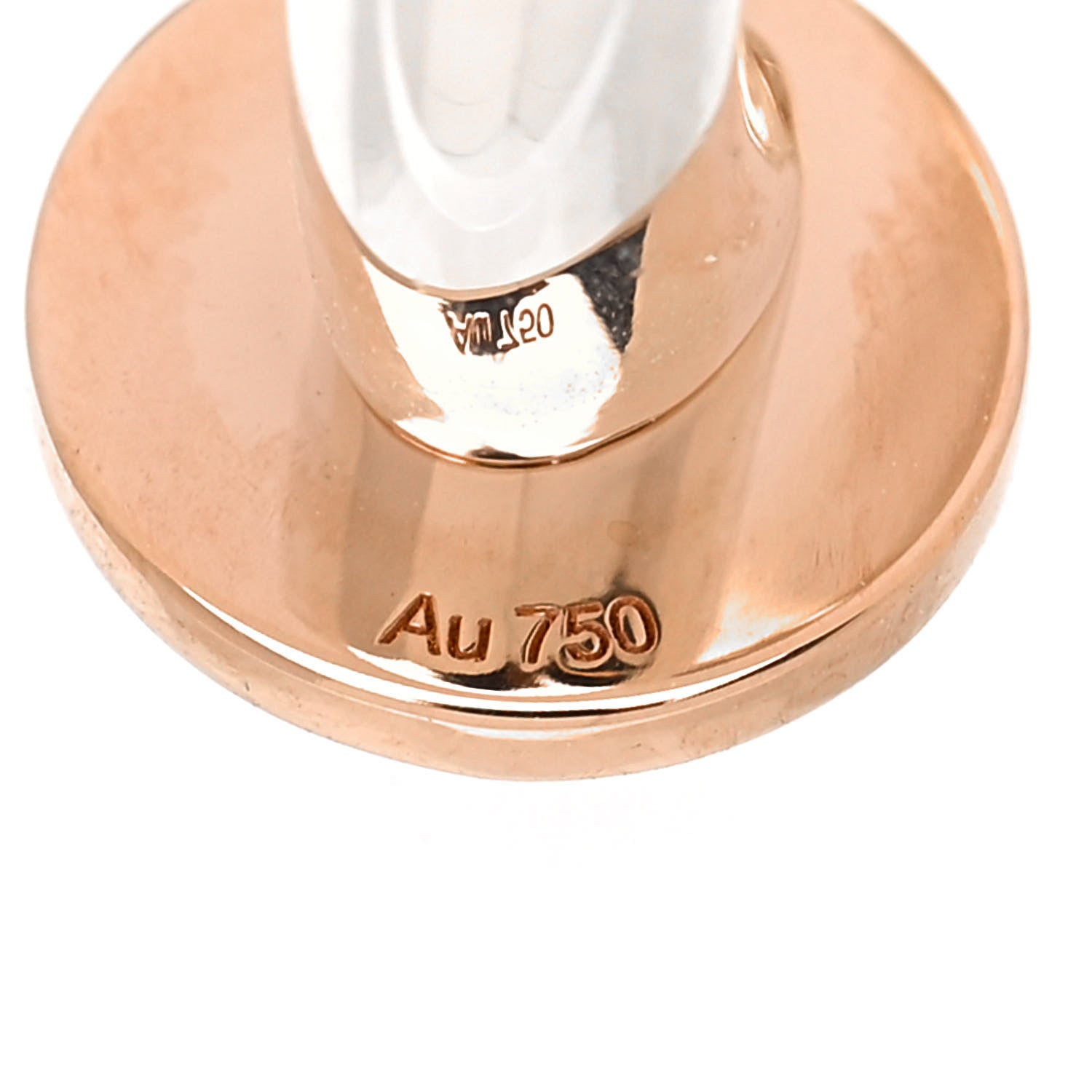 Hermes Sterling Silver 18K Rose Gold MM Ex-Libris Ring 49 5 6 of 6