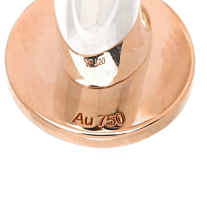 Hermes Sterling Silver 18K Rose Gold MM Ex-Libris Ring 49 5 6 of 6