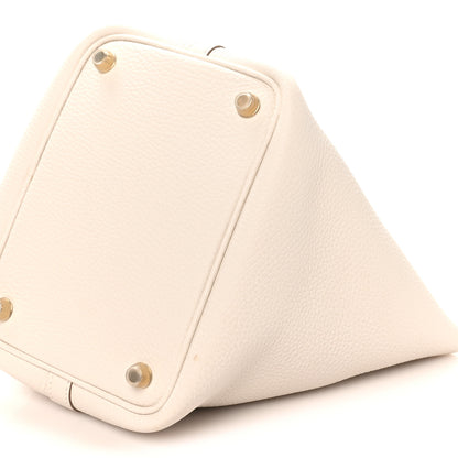 Hermes Taurillon Clemence Picotin Lock 18 PM Gris Pale 10 of 10