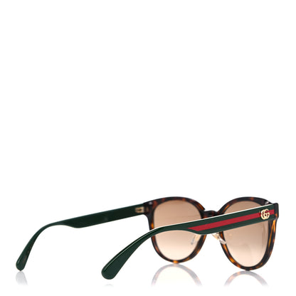 Gucci Acetate Round Eye GG Web Sunglasses GG0854SK Havana 4 of 7