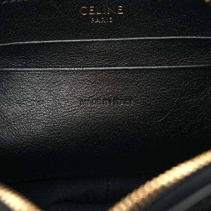 Celine Calfskin Quilted Small C Charm Bag Black 7 of 10
