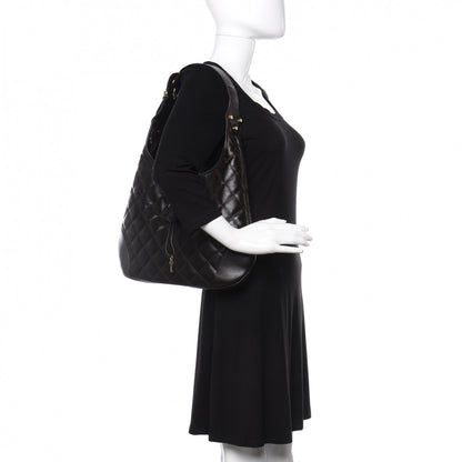 Burberry Calfskin Quilted Brook Hobo Dark Brown 2 of 10