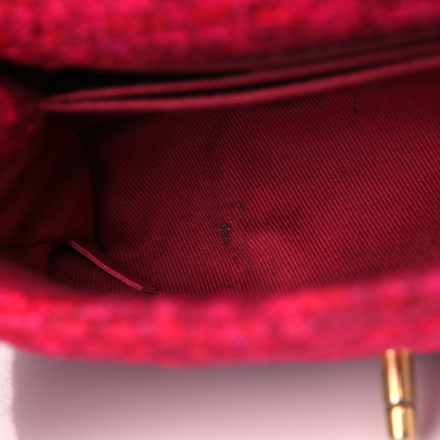Chanel Tweed Mini Coco Handle Flap Fuchsia 12 of 13