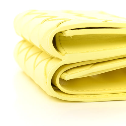 Bottega Veneta Nappa Intrecciato Tri-Fold Wallet Yellow 13 of 14