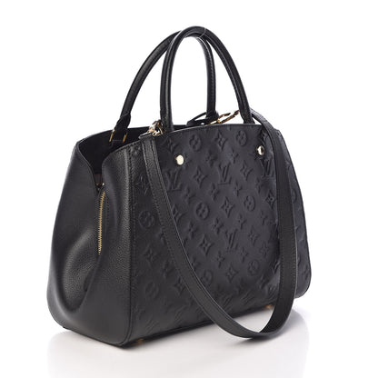 Louis Vuitton Empreinte Montaigne MM Black 4 of 10