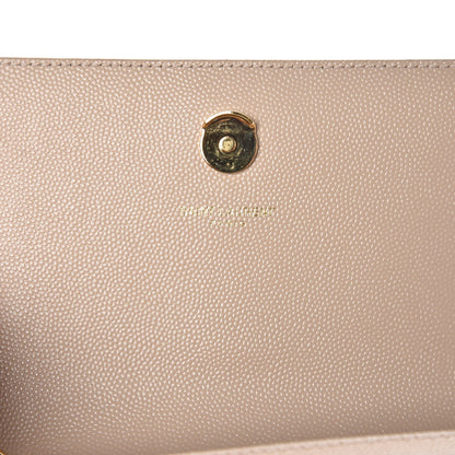 Saint Laurent Grain De Poudre Small Monogram Kate Satchel Nude Powder 6 of 7