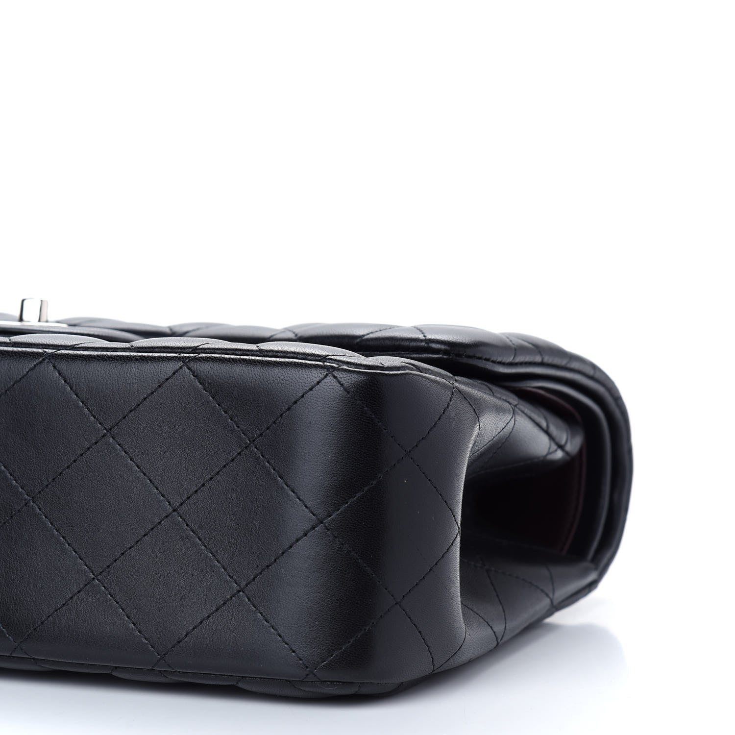 Chanel Lambskin Quilted Jumbo Double Flap Black 8 of 9