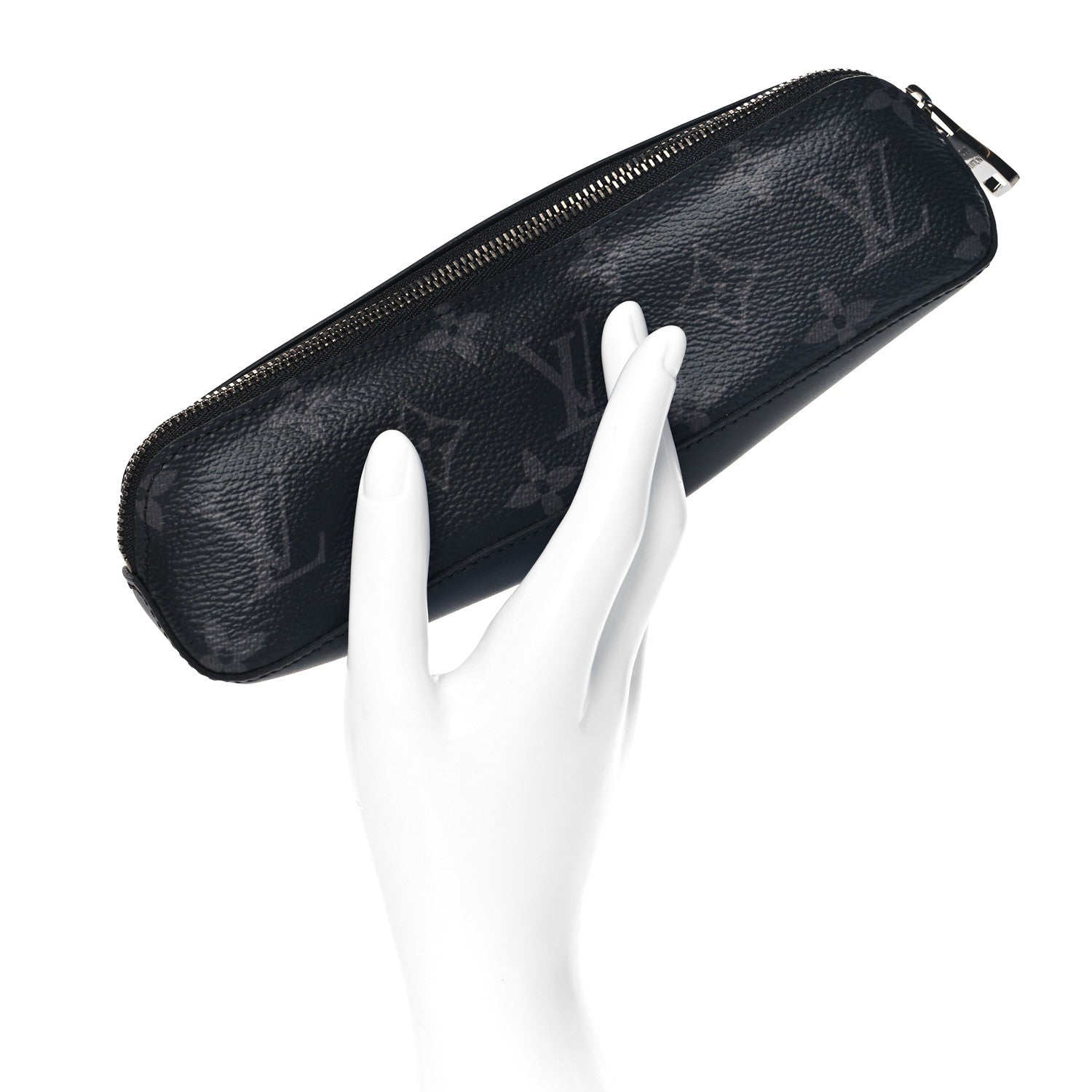 Louis Vuitton Monogram Eclipse Elizabeth Pencil Pouch Black 2 of 7