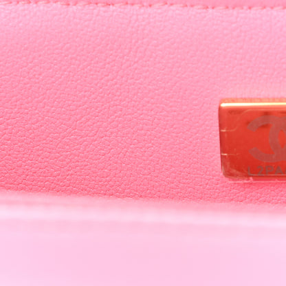 Chanel Tweed Quilted Mini Rectangular Flap Pink Multicolor 8 of 11