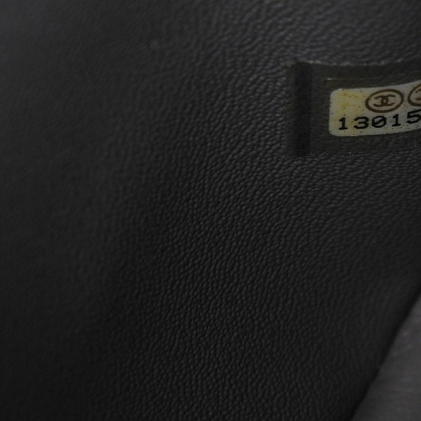 Caviar Quilted Jumbo Single Flap Grey