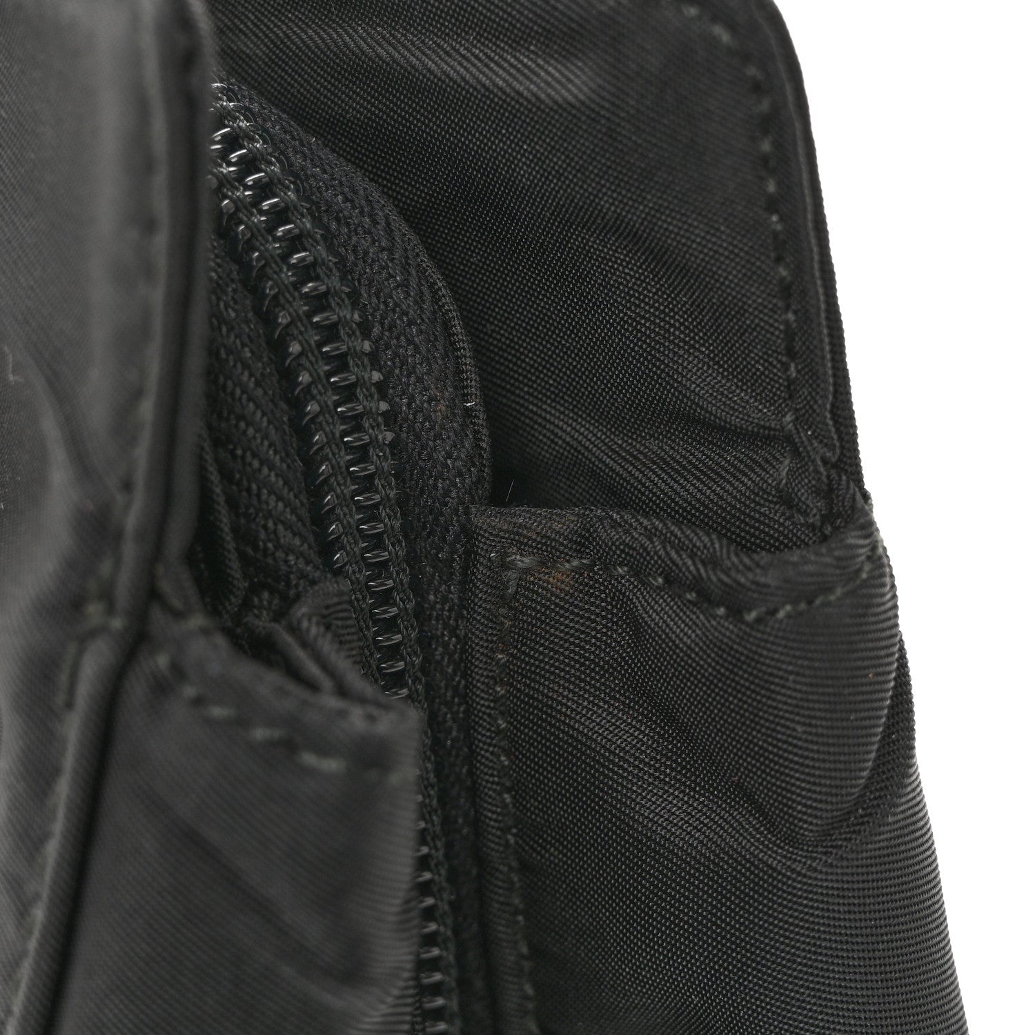 Prada Tessuto Nylon Acciaio Chain Shoulder Bag Black 14 of 15