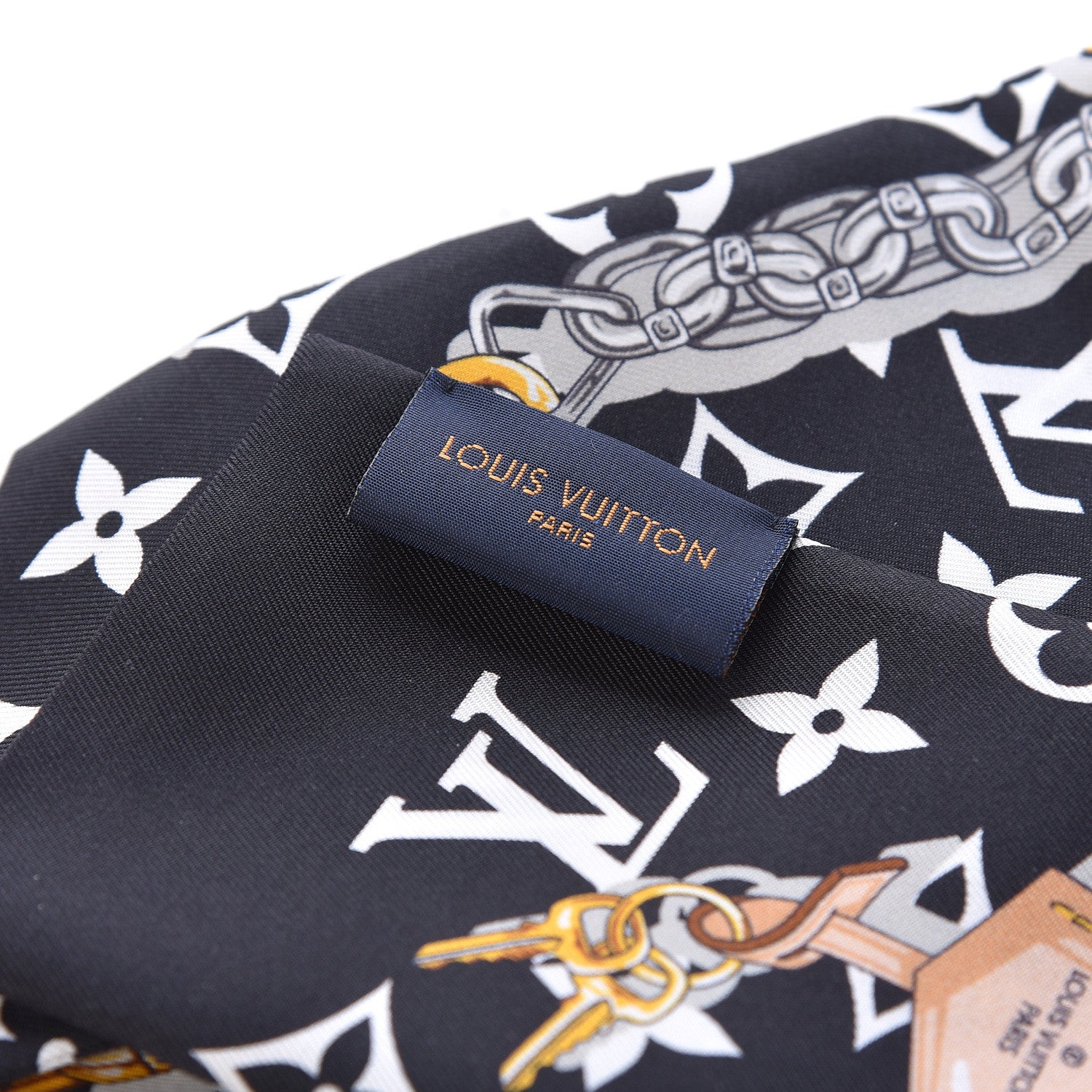 Louis Vuitton Silk Monogram Confidential Bandeau Black 3 of 4