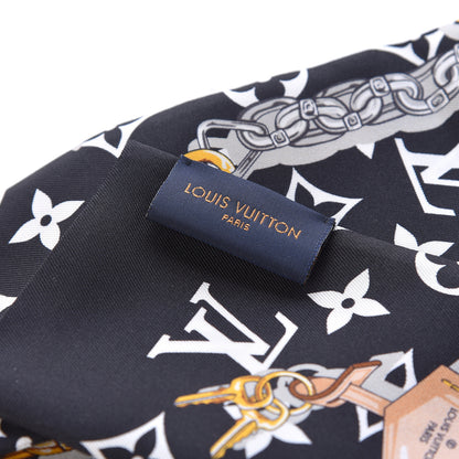 Louis Vuitton Silk Monogram Confidential Bandeau Black 3 of 4