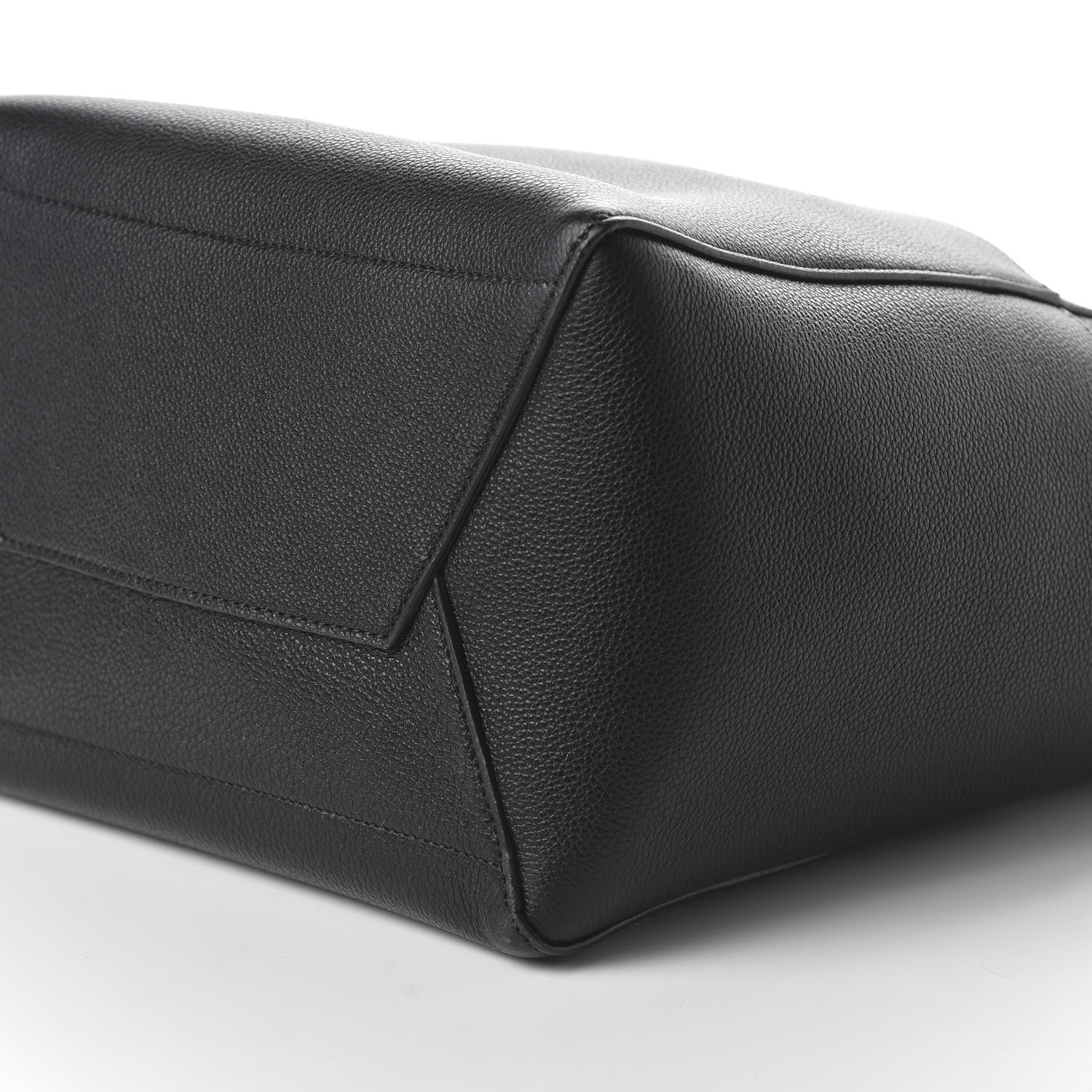 Celine Soft Grained Calfskin Sangle Bucket Bag Black 7 of 8