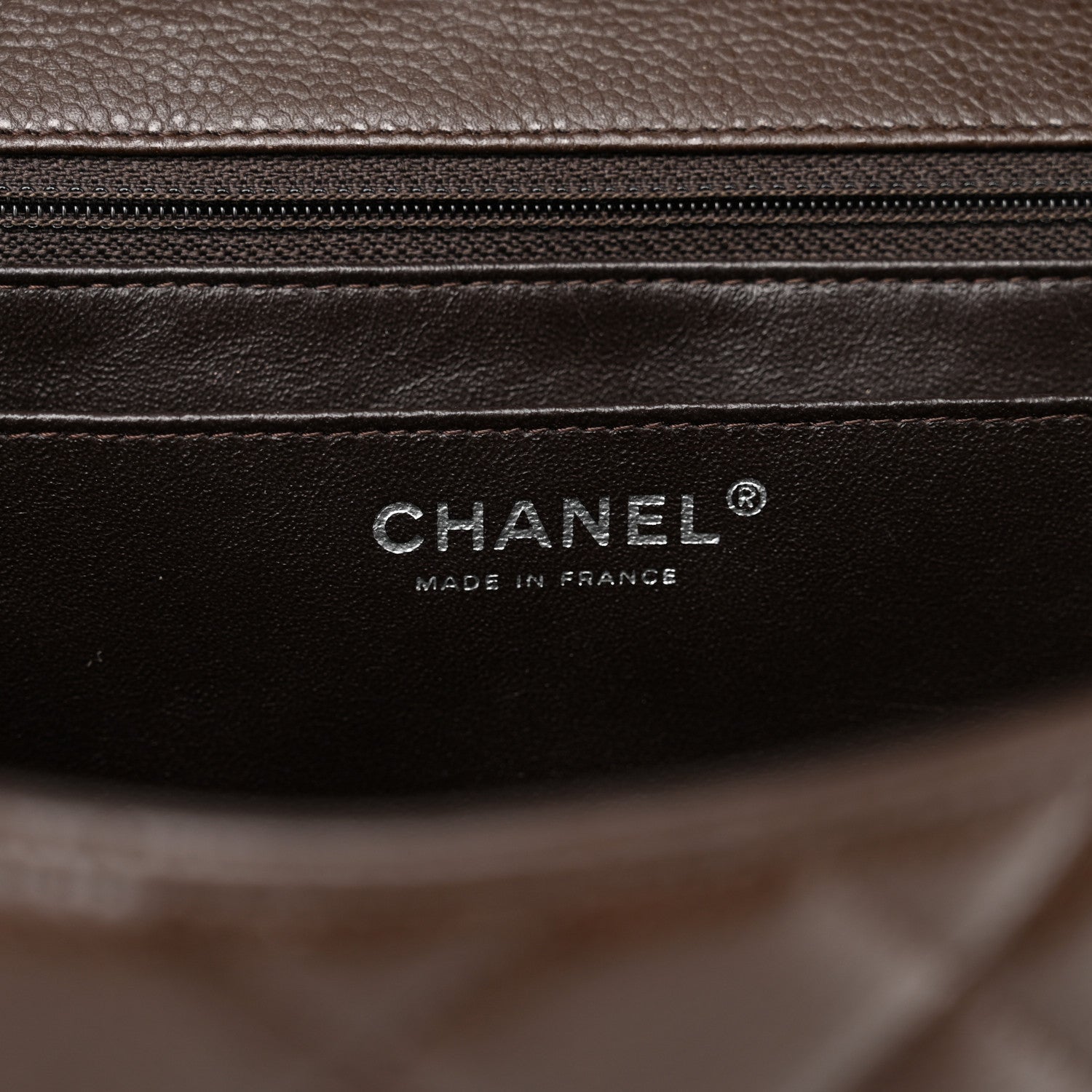 Chanel Caviar Quilted Maxi Single Flap Dark Brown 6 of 15