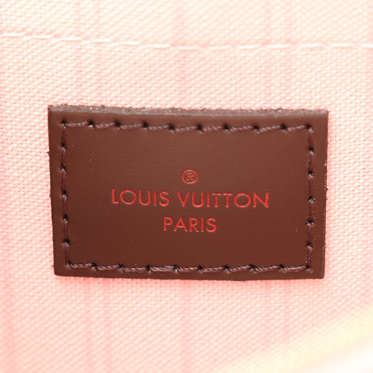 Damier Ebene Neverfull MM GM Pochette Rose Ballerine