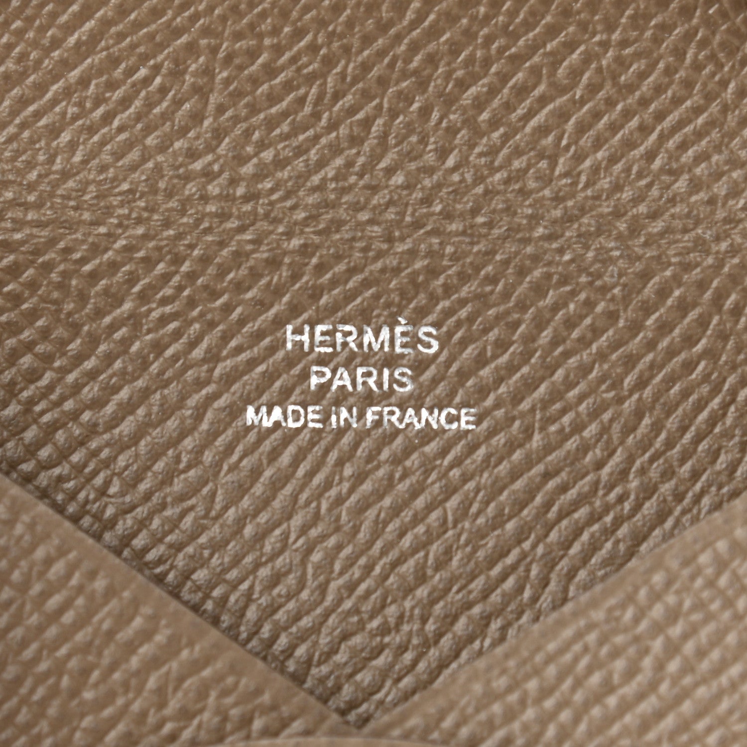 Hermes Epsom Calvi Card Case Etoupe 6 of 6