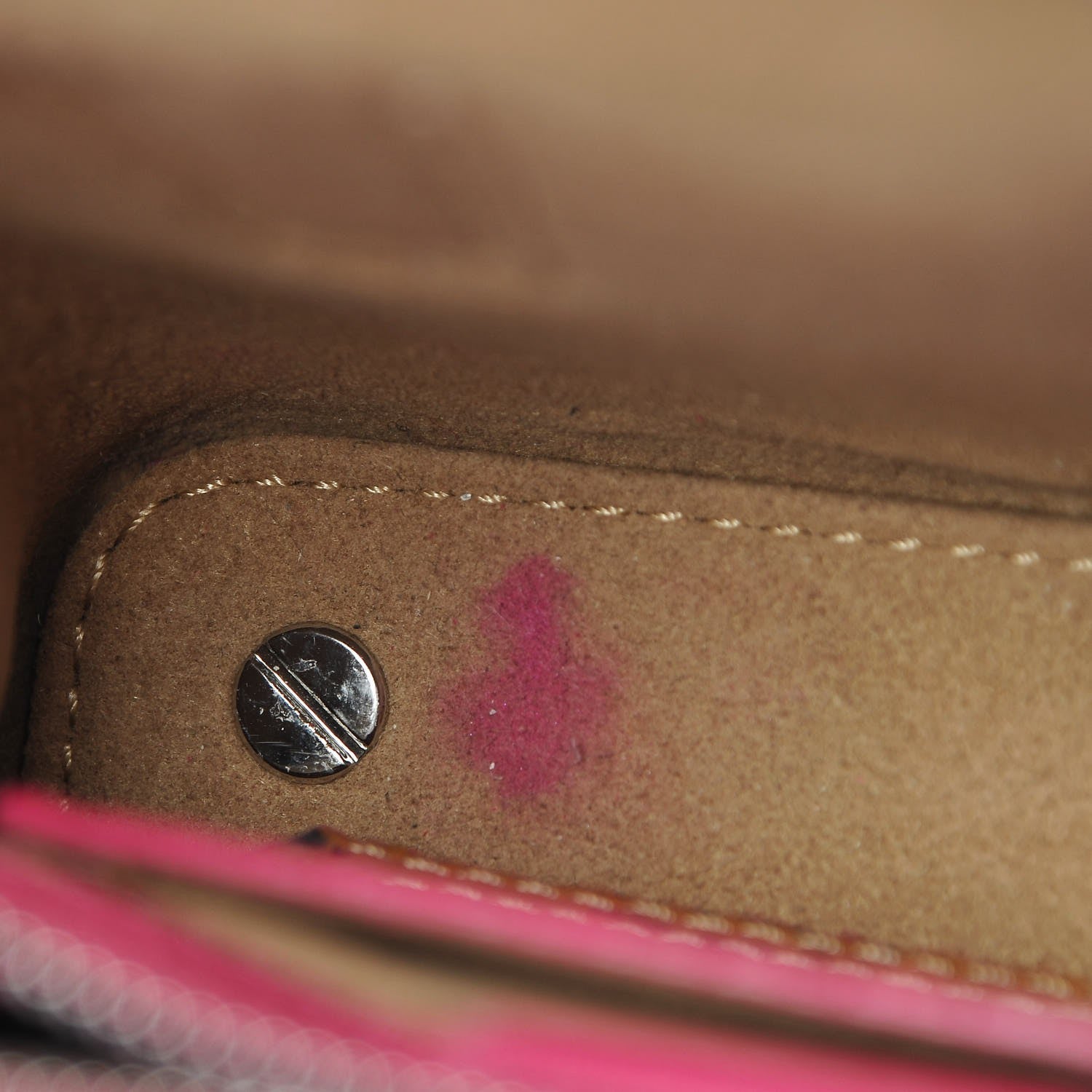 MCM Grained Calfskin Micro Milla Tote Beetroot Pink 7 of 11