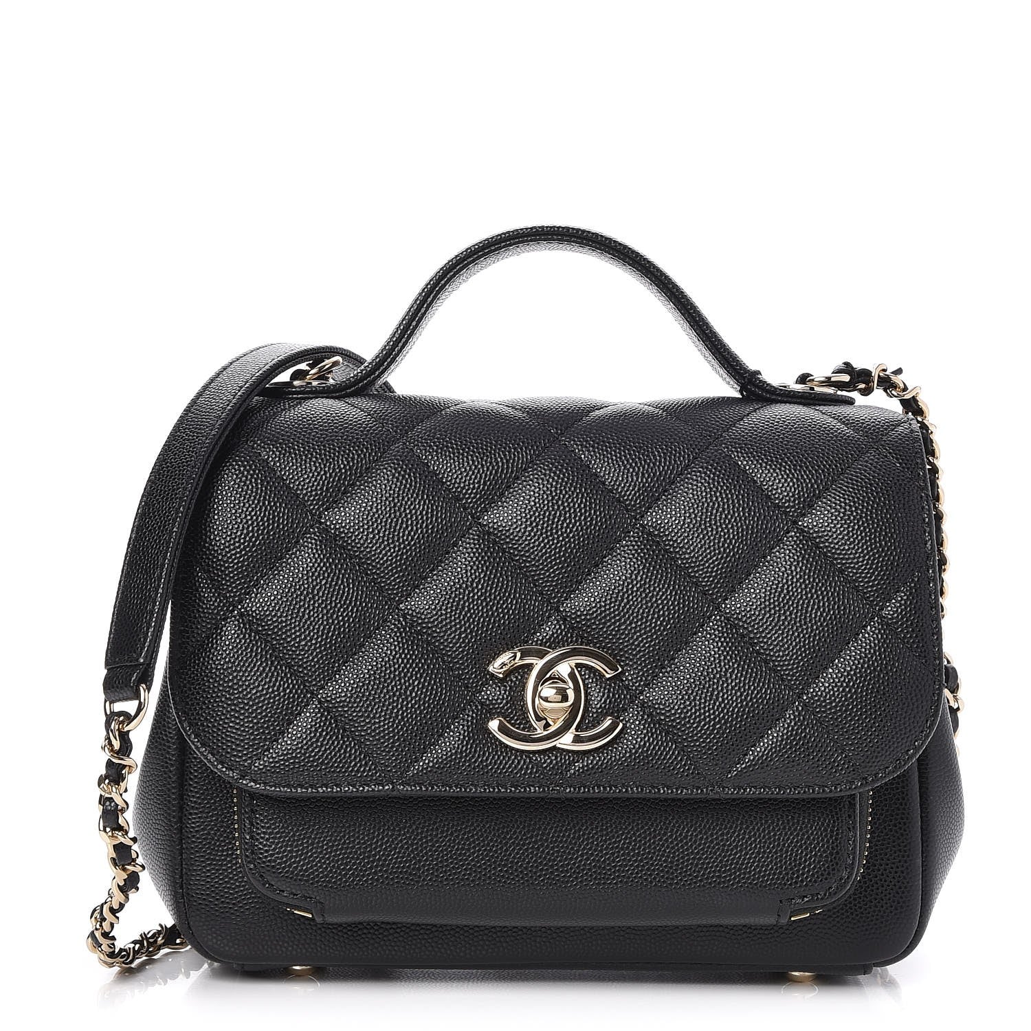 Chanel Caviar Quilted Small Business Affinity Flap Black 1 of 8