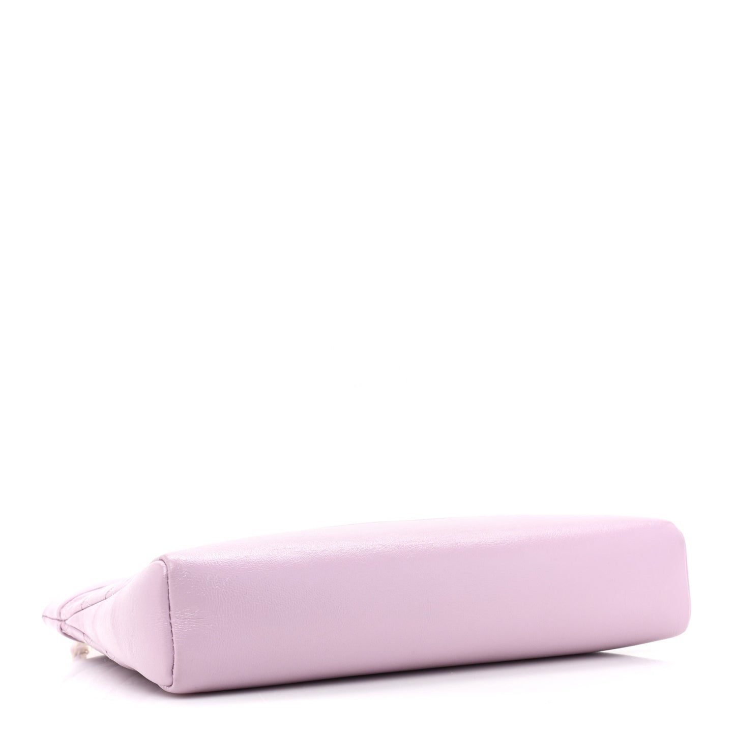 Shiny Lambskin Quilted Mini 31 Shopping Bag Light Purple
