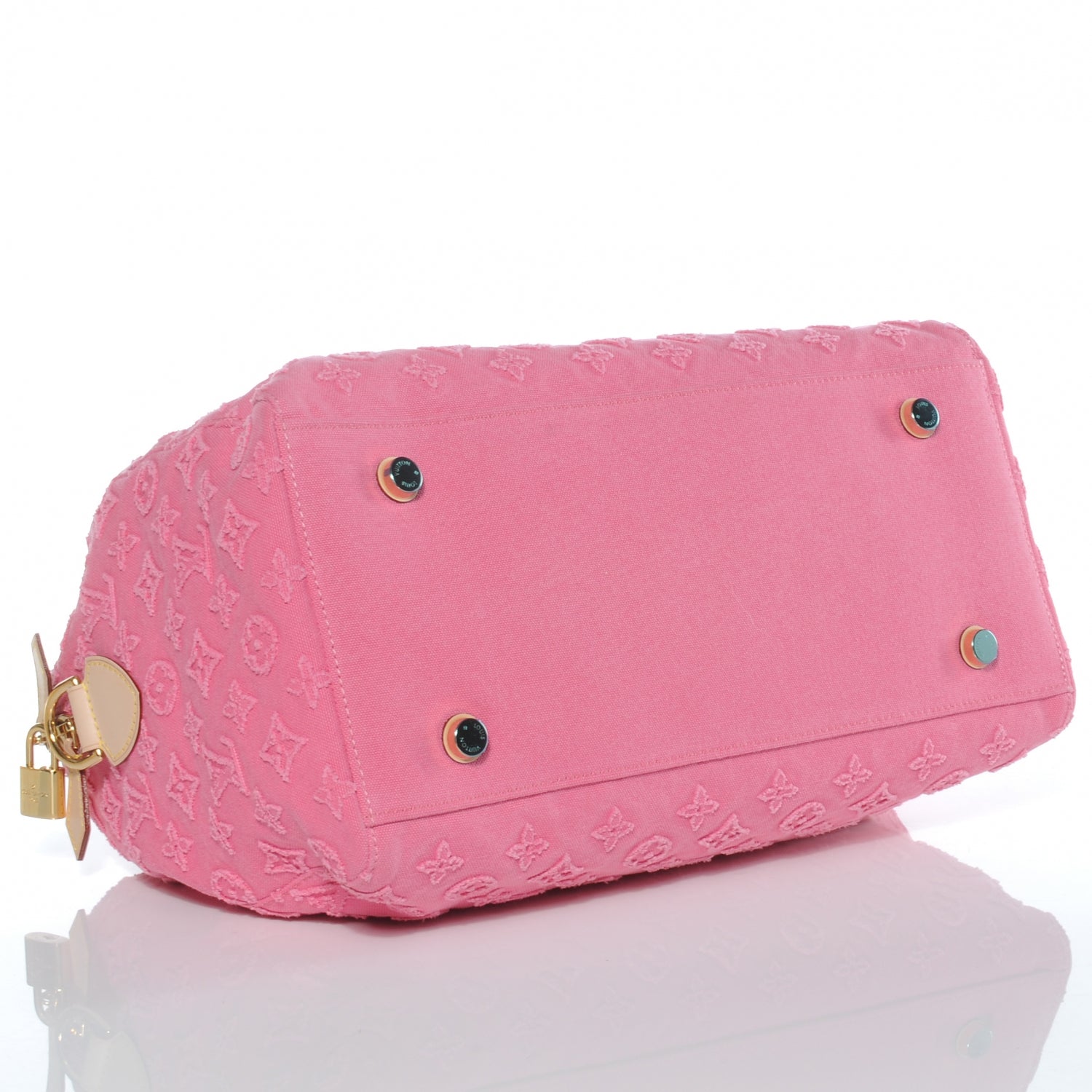 Louis Vuitton Denim Monogram Stone Speedy 35 Rose 5 of 8