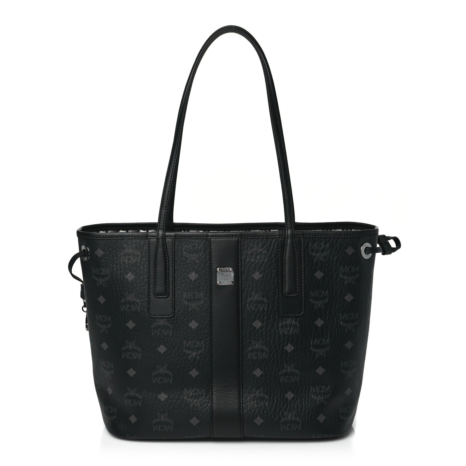MCM Visetos Small Liz Reversible Shopper Tote Black 1 of 14