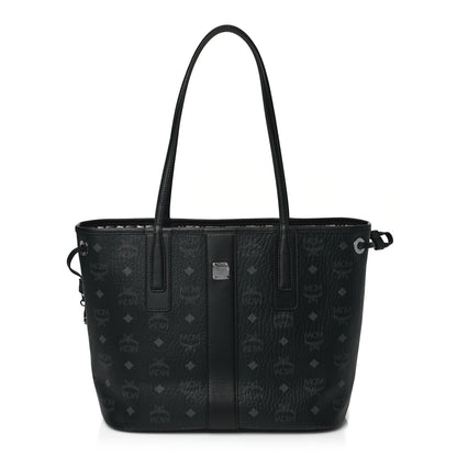 MCM Visetos Small Liz Reversible Shopper Tote Black 1 of 14