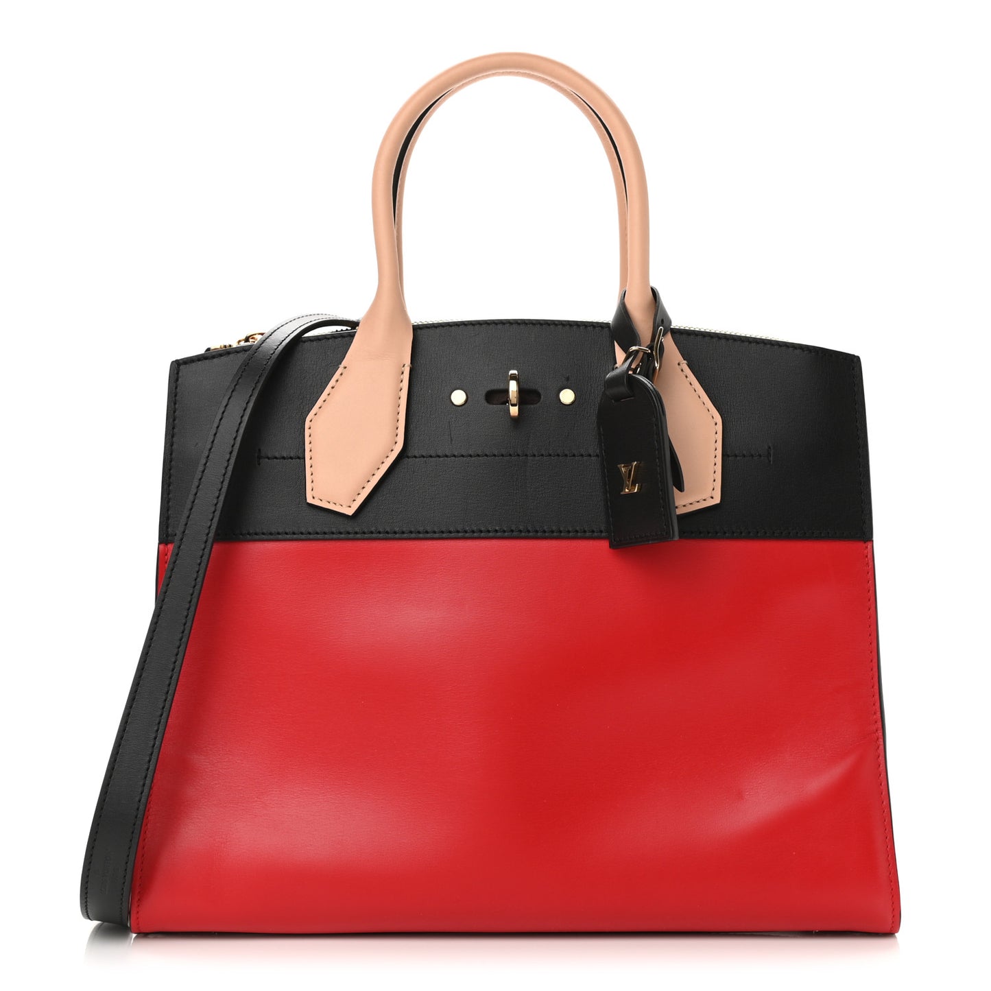 Calfskin City Steamer MM Rouge Black