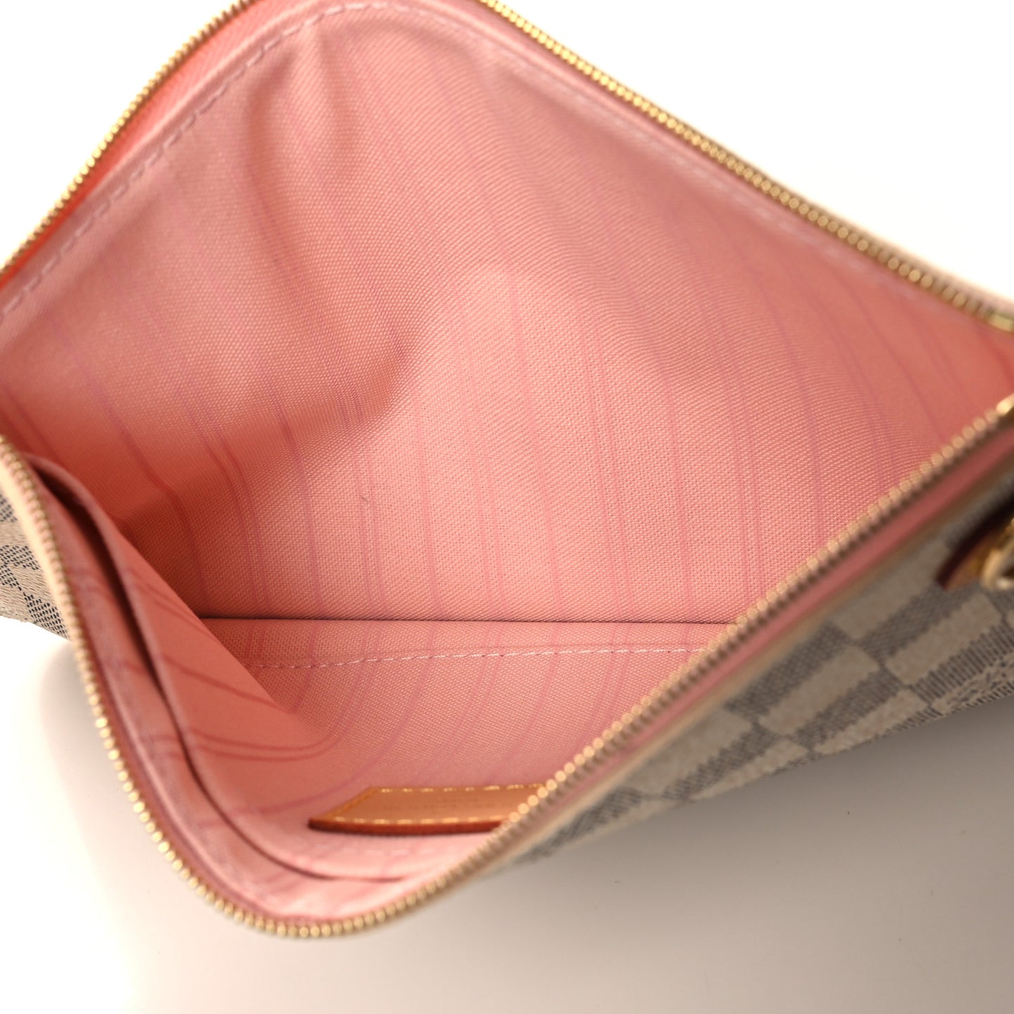 Damier Azur Neo Neverfull MM Rose Ballerine
