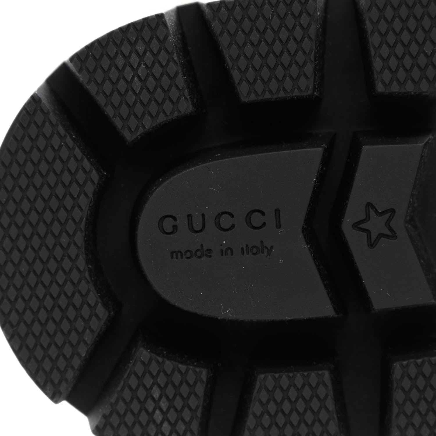 Gucci Nappa Frances GG Matelasse Platform Combat Boots 38.5 Black 8 of 11