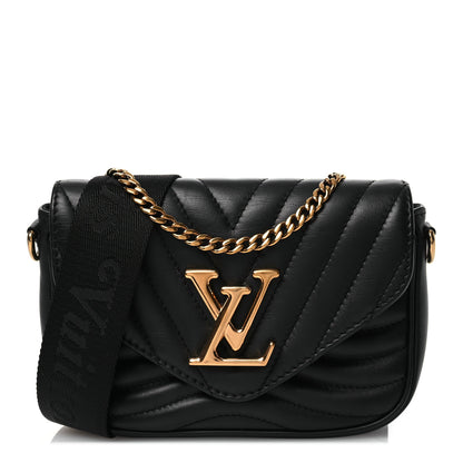 Louis Vuitton Calfskin New Wave Multi Pochette Black 1 of 12