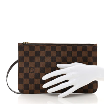 Louis Vuitton Damier Ebene Neverfull MM GM Pochette 2 of 7