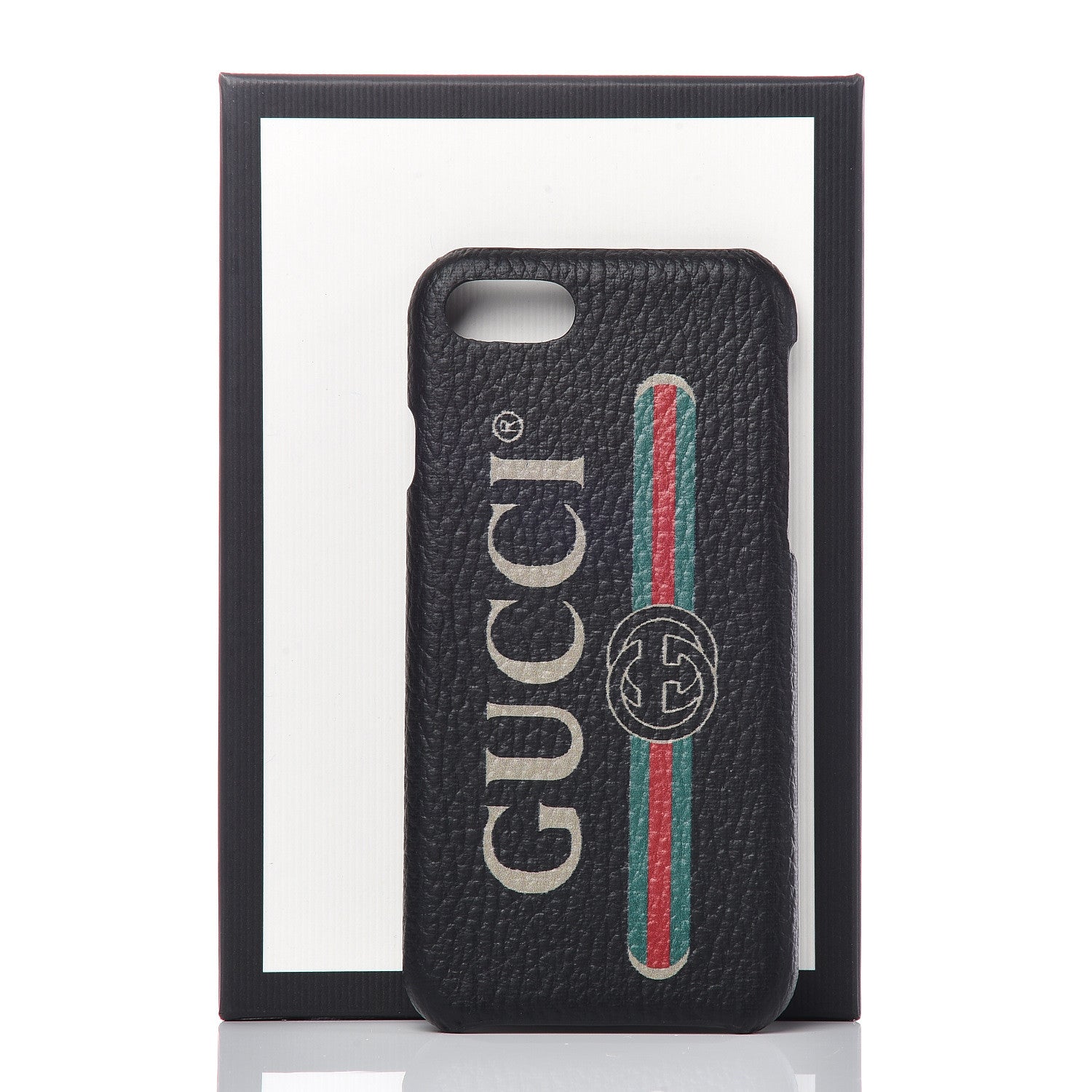Gucci Rubber Print iPhone 7/8 Plus Case Black 5 of 5