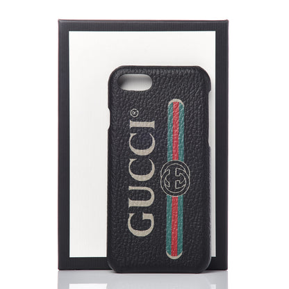 Gucci Rubber Print iPhone 7/8 Plus Case Black 5 of 5