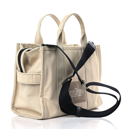 Marc Jacobs Cotton Canvas Medium The Traveler Tote Bag Beige 3 of 13