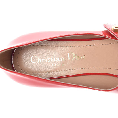 Christian Dior Patent Baby-D Ballet Pumps 37.5 Red 6 of 9