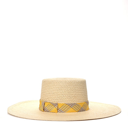 Hermes Straw Carlotta Panama Brisa Hat 58 Naturel 1 of 10