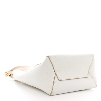Celine Soft Grained Calfskin Small Sangle Bucket Bag White 4 of 14