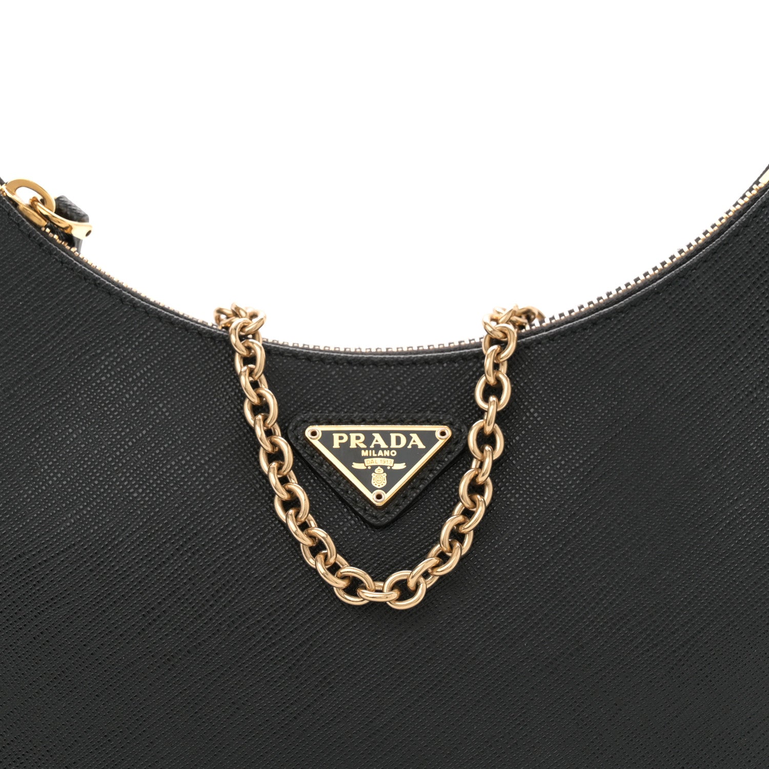 Prada Saffiano Lux Re-Edition 2005 Shoulder Bag Black 8 of 10