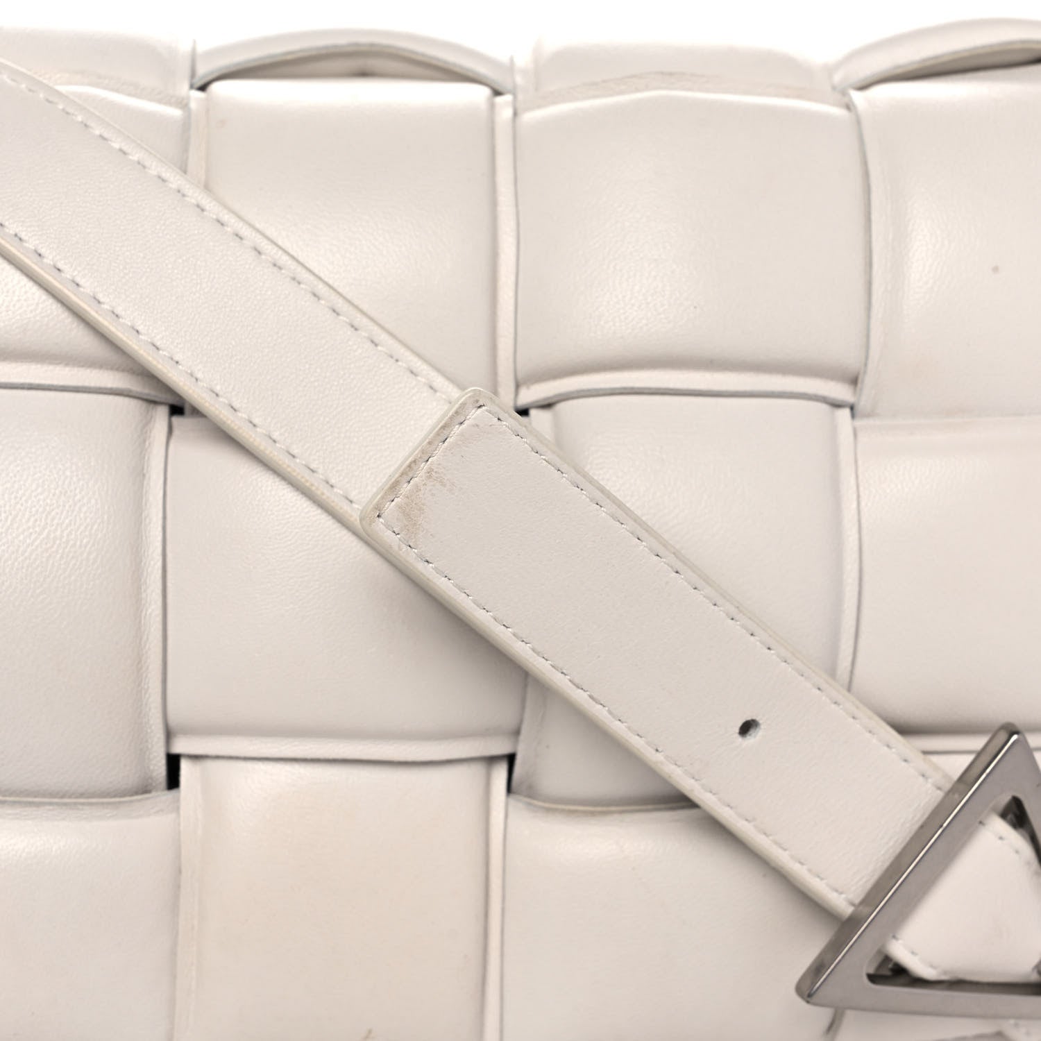 Bottega Veneta Nappa Maxi Intreccio Padded Cassette Crossbody Bag Chalk 12 of 14