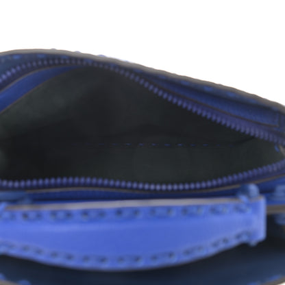 Fendi Cuoio Romano Vitello Cover Sellerissima Monochrome Mini Peekaboo I SEE U Satchel Blue Neon 5 of 10