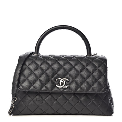 Chanel Caviar Quilted Small Coco Handle Flap Black 1 of 11