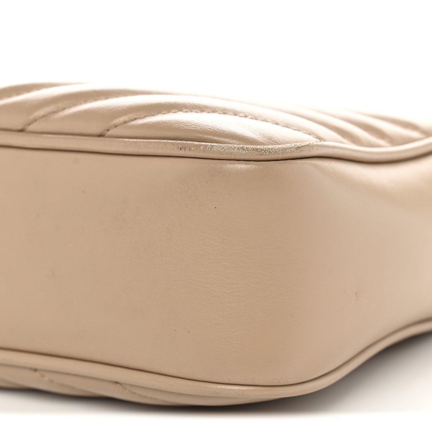 Calfskin Matelasse Monogram Lou Camera Bag Dark Beige