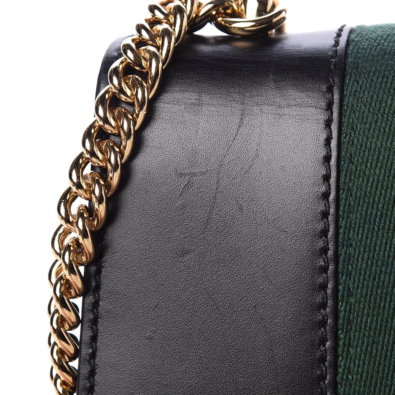 Gucci Calfskin Mini Sylvie Chain Shoulder Bag Black 12 of 14